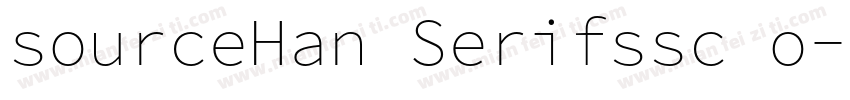 sourceHan Serifssc o字体转换